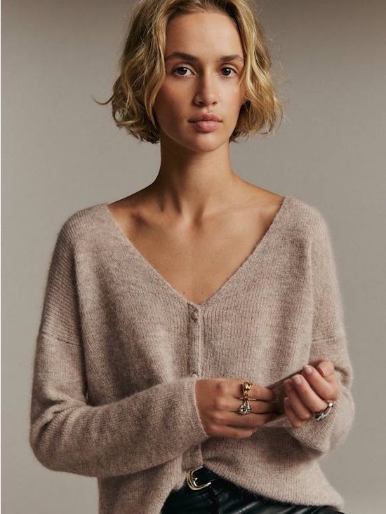 Sezane Sweaters - La Maille Sezane Barry Cardigan Sweater Alpaca & Mohair size S
